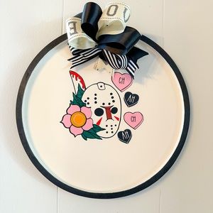 Handmade Jason Valentine’s Day sign